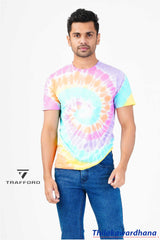 Tie and Dye Crew Neck T Shirt