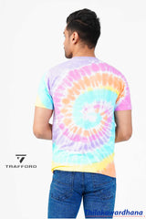 Tie and Dye Crew Neck T Shirt