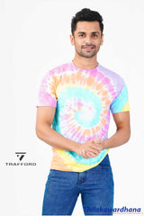 Tie and Dye Crew Neck T Shirt