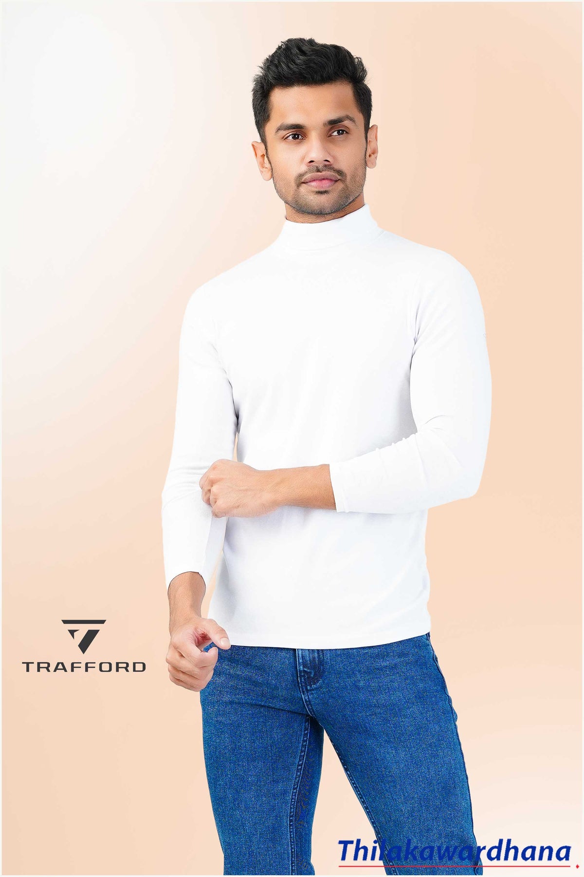 High Neck Long Sleeve T Shirt