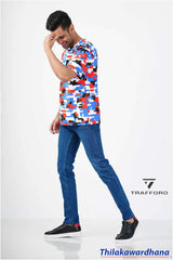 Trafford Abstract Printed T Shirt