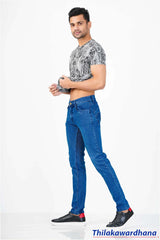 Men's Dark Washed Slim Fit Jean