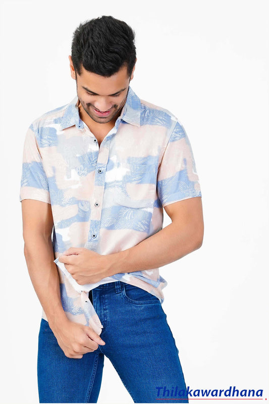 Men's Short Sleeve Printed Shirt