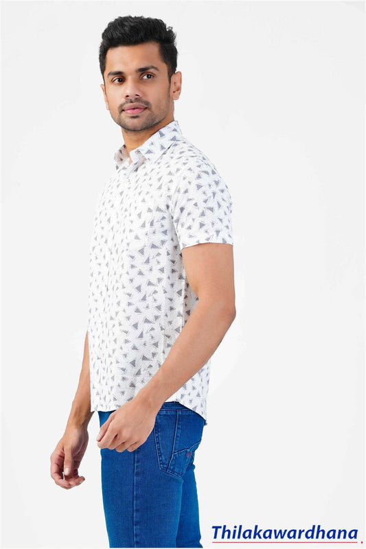 Men's Short Sleeve Printed Shirt