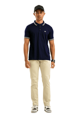 Moose Men’s Solid Seamless Polo T-Shirt – Campanula