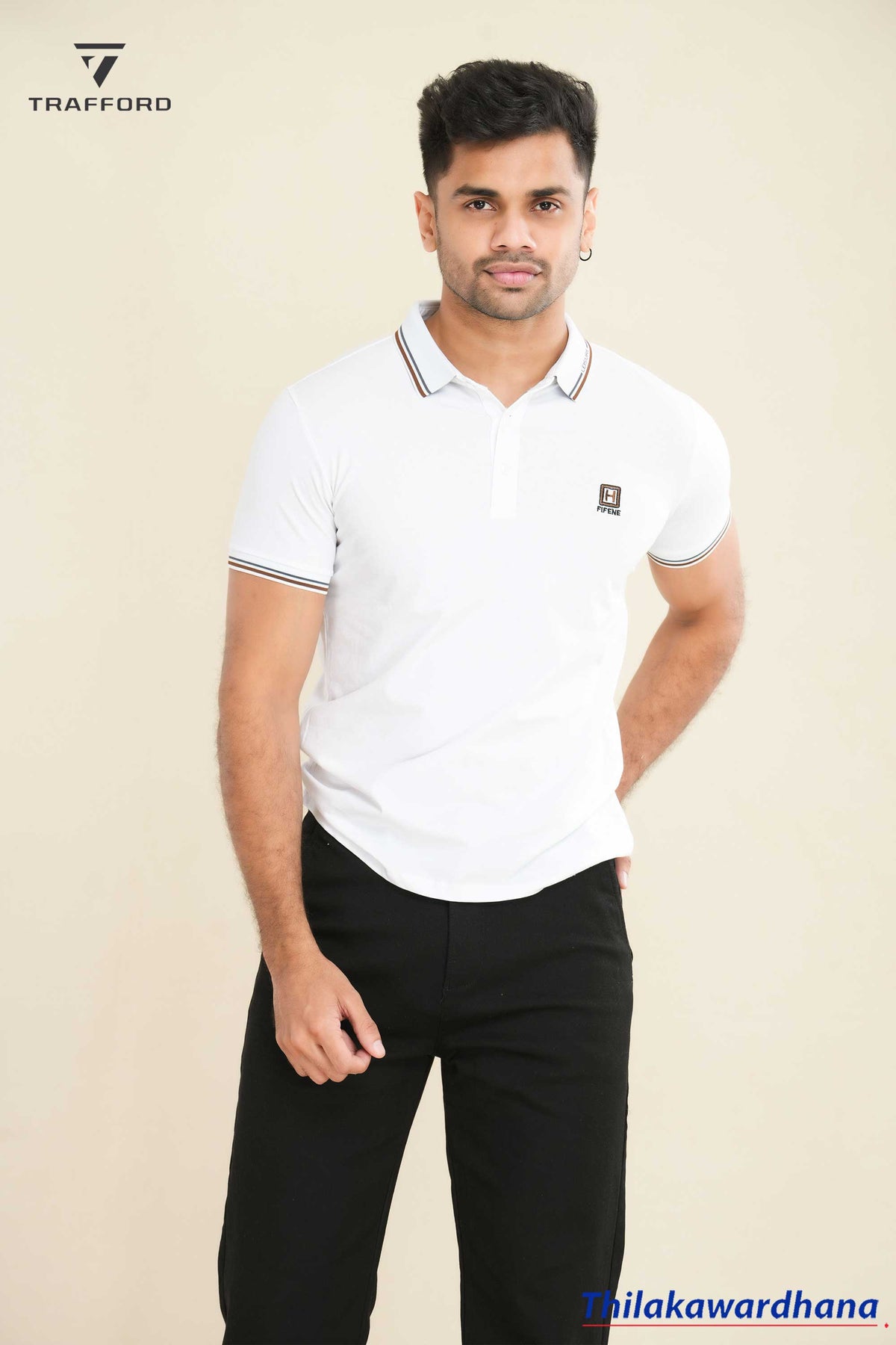 Contrast Detailed Classic Polo T Shirt