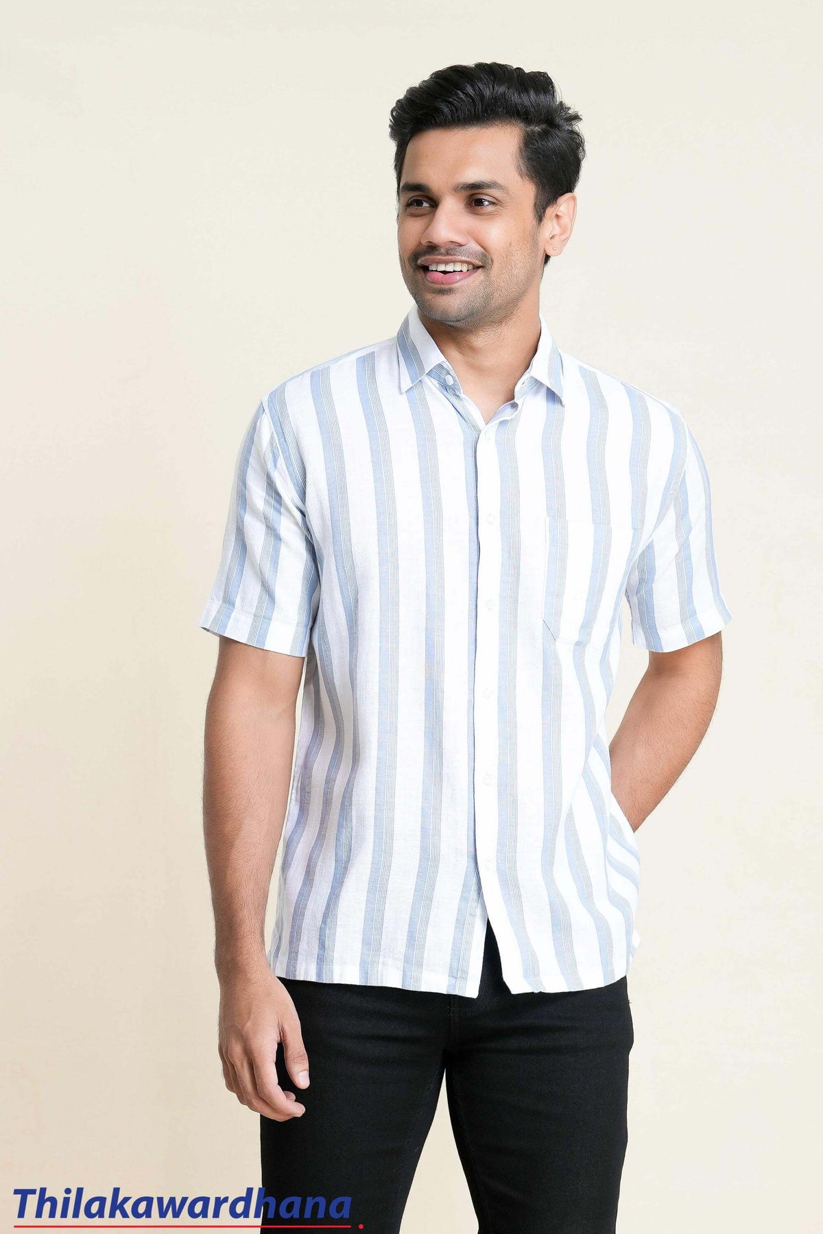 Trafford Stripe Printed Shirt