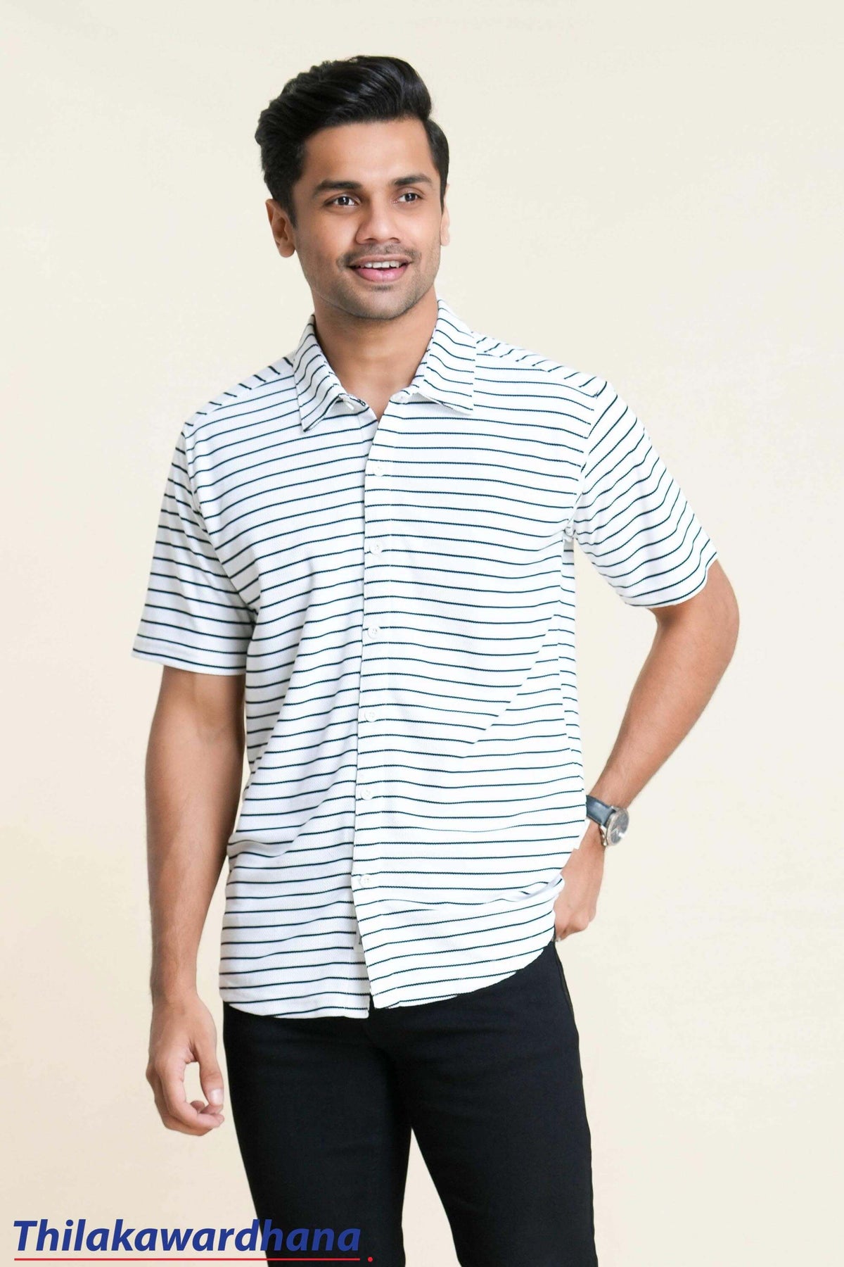 Trafford Stripe Printed Shirt