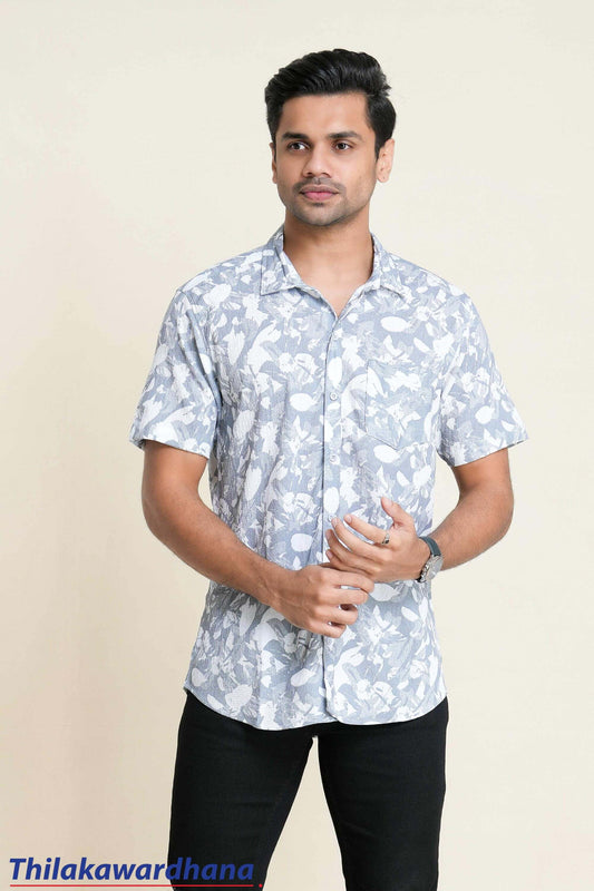 Men's Short Sleeve Printed Shirt
