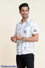 Men's Short Sleeve Printed Shirt