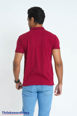 Trafford Classic Polo T Shirt - Maroon