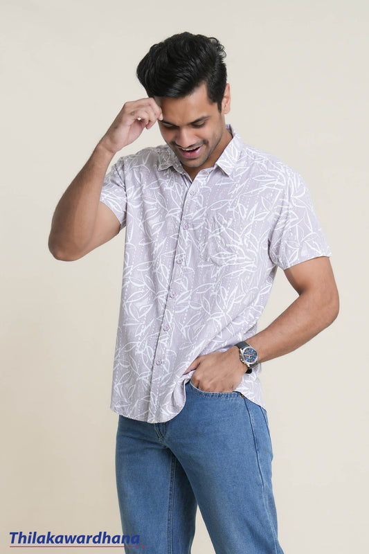 Men's Short Sleeve Printed Shirt