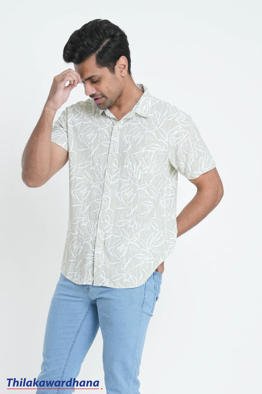 Men's Short Sleeve Printed Shirt