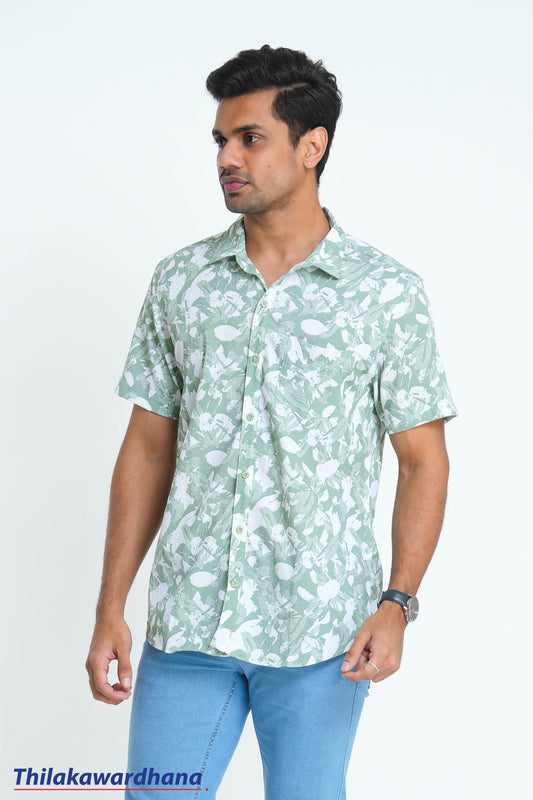 Men's Short Sleeve Printed Shirt