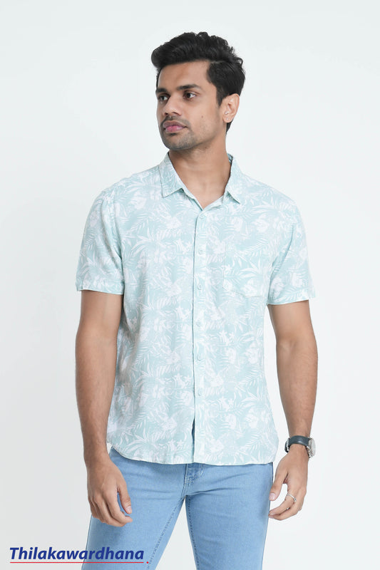 Men's Short Sleeve Printed Shirt