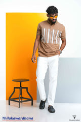 Trafford Bold Striped Polo T Shirt