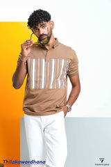 Trafford Bold Striped Polo T Shirt