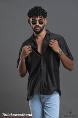 Trafford Texture Collared T Shirt
