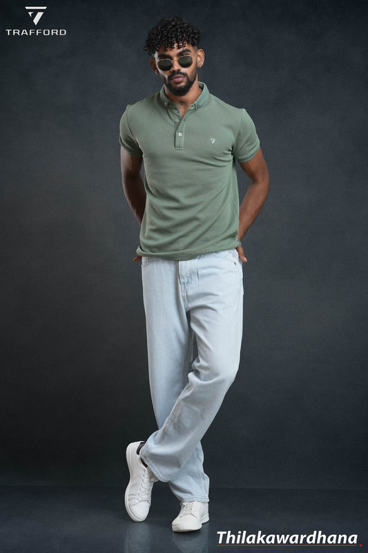 Trafford Textured Comfort Polo T Shirt