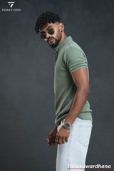 Trafford Textured Comfort Polo T Shirt