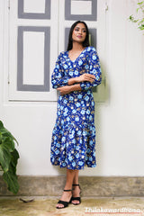 Tendenza Ruffle Hem A Line Dress