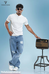 Trafford Textured Comfort Polo T Shirt