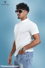 Trafford Textured Comfort Polo T Shirt