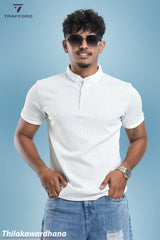 Trafford Textured Comfort Polo T Shirt