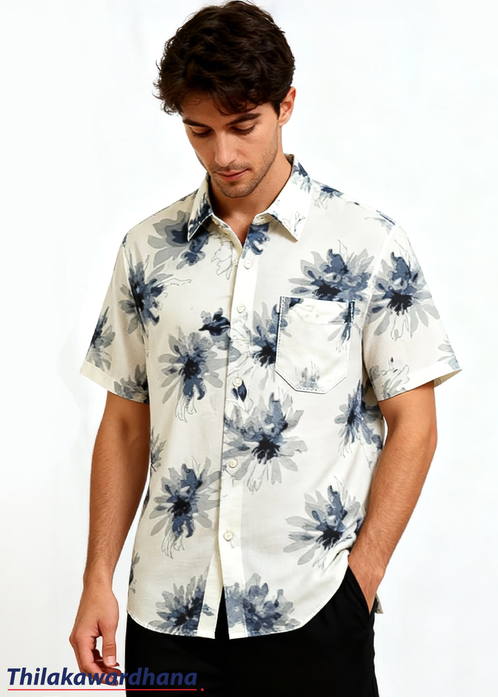 Men's Short Sleeve Printed Shirt