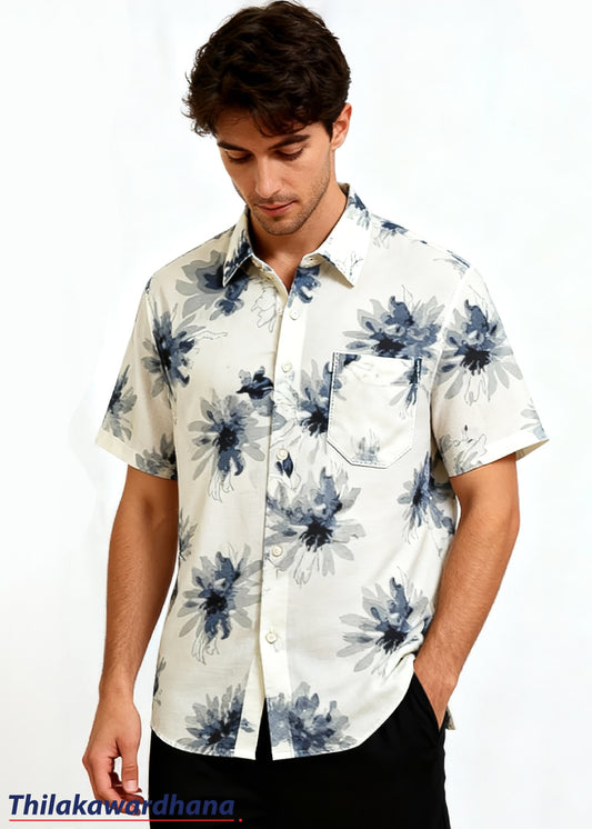 Men's Short Sleeve Printed Shirt