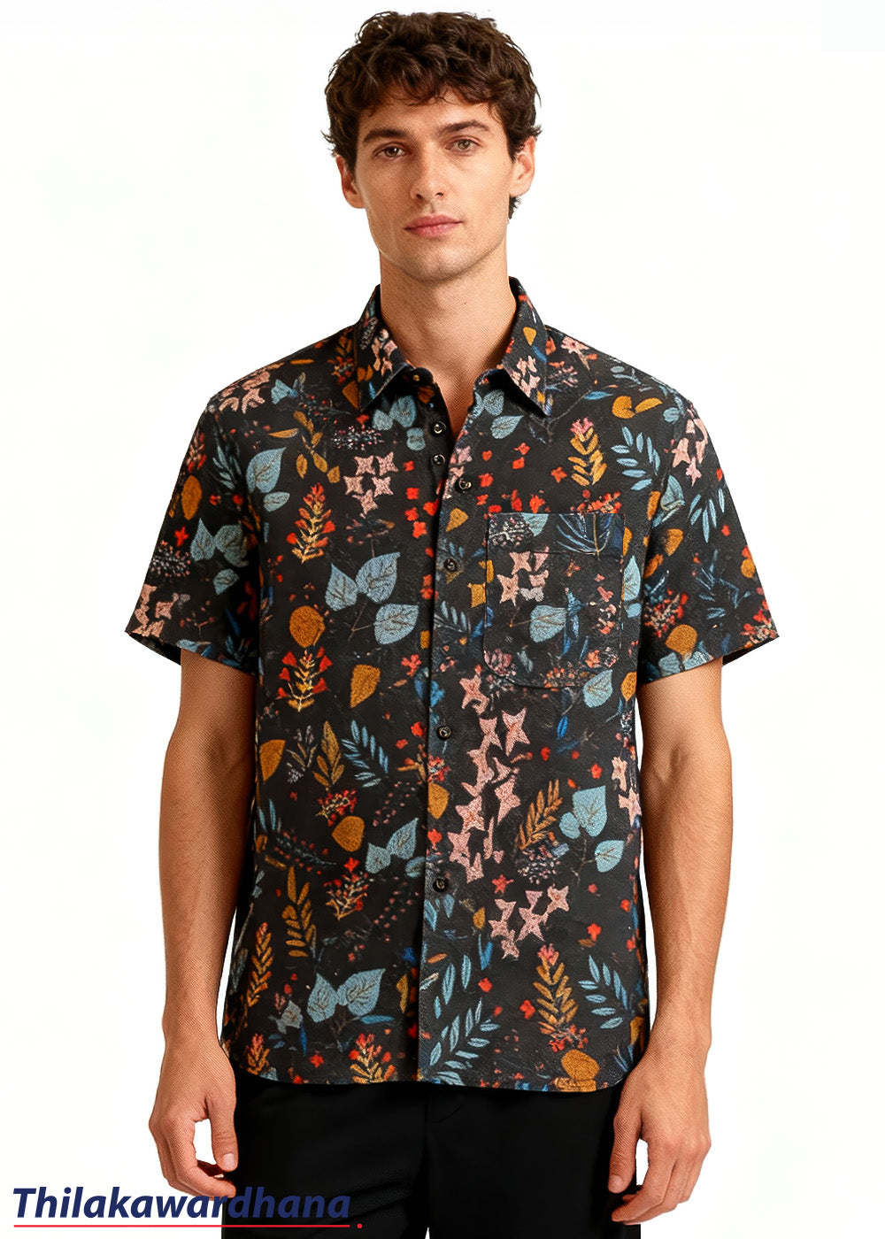 Men's Short Sleeve Printed Shirt