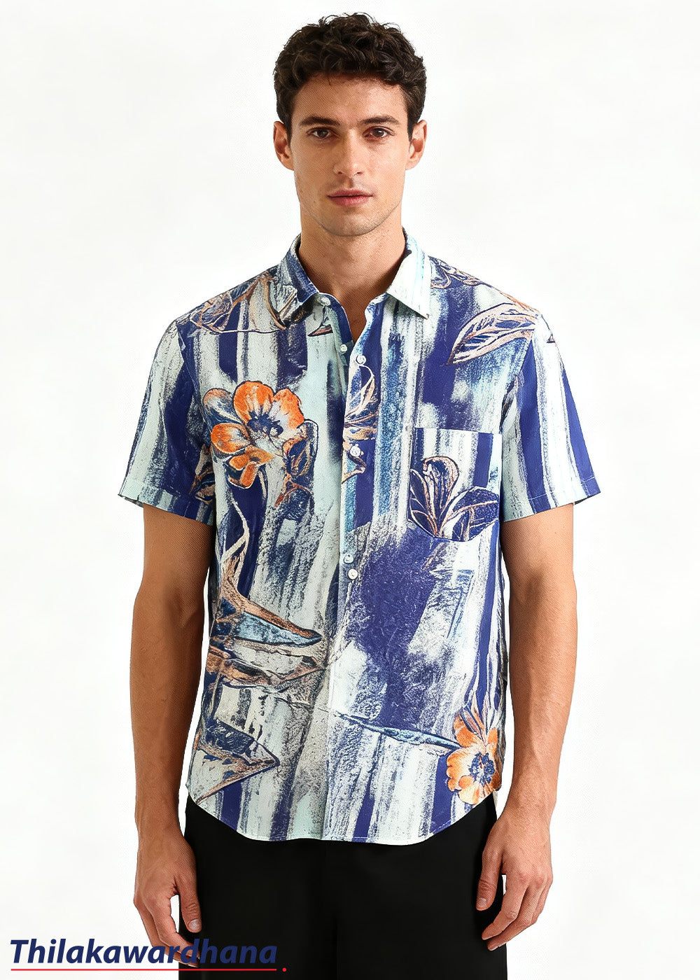 Men's Short Sleeve Printed Shirt
