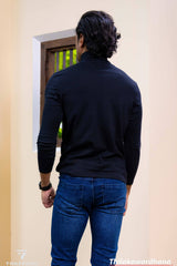 High Neck Long Sleeve T Shirt