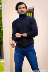 High Neck Long Sleeve T Shirt