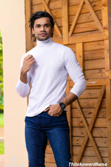 High Neck Long Sleeve T Shirt