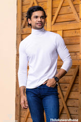 High Neck Long Sleeve T Shirt