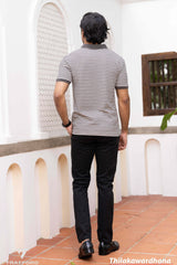 Trafford Striped Classic Polo T Shirt