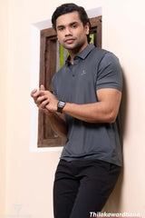 Trafford Texture Detailed Polo T Shirt