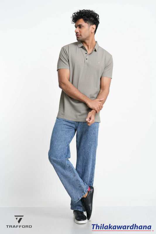 Trafford Textured Polo T Shirt