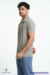 Trafford Textured Polo T Shirt