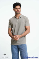 Trafford Textured Polo T Shirt