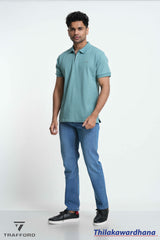 Trafford Textured Polo T Shirt