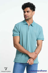 Trafford Textured Polo T Shirt