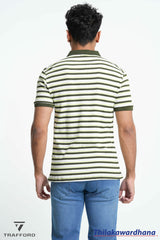 Trafford Stripe Polo T Shirt