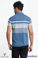 Trafford Trafford Horizon Stripe Polo T Shirt