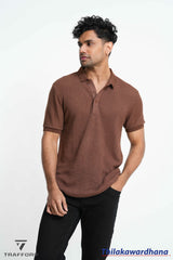 Trafford Textured Polo T Shirt