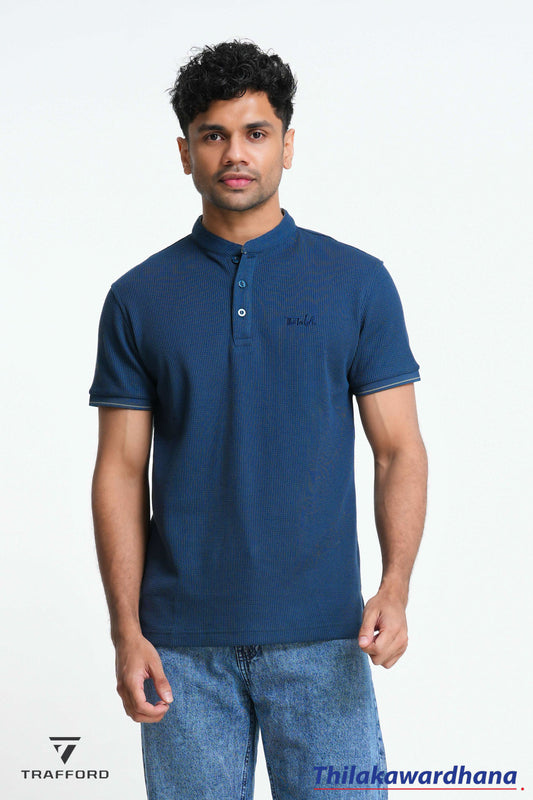 Trafford Chinese Collared Polo T Shirt