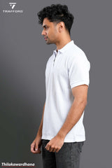 Trafford Zip Detailed Polo T Shirt