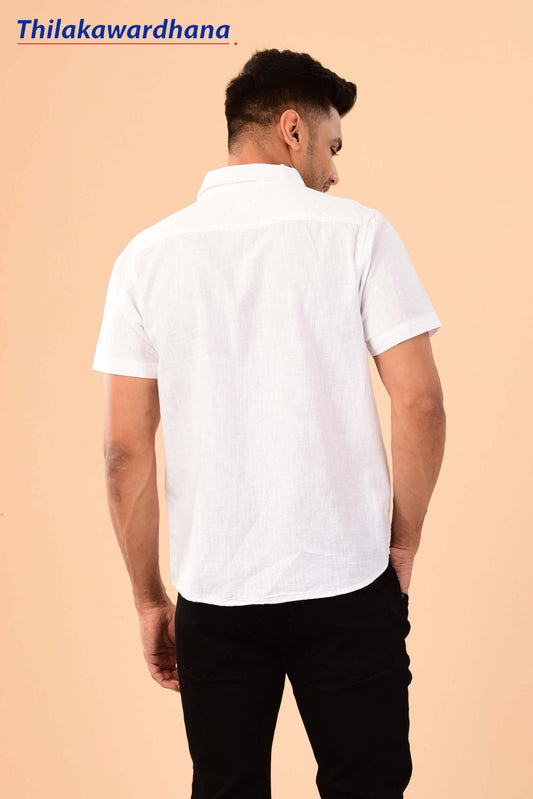 Men's Short Sleeve Linen Shirt