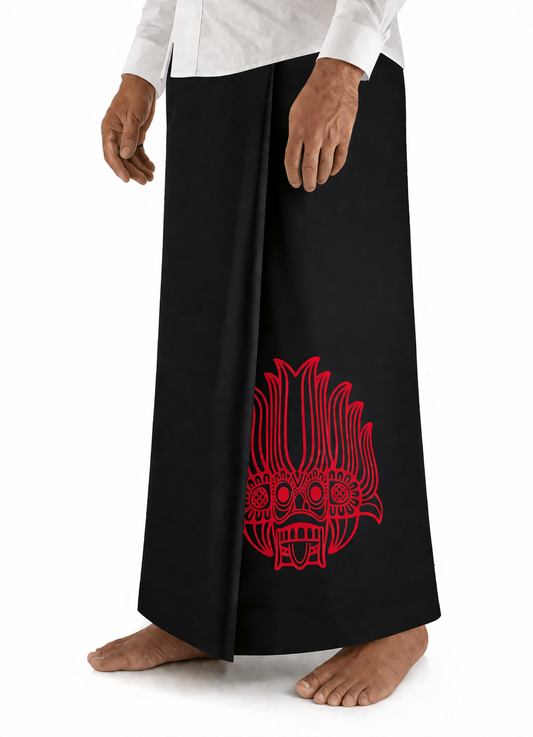 Mask Printed Cotton Sarong